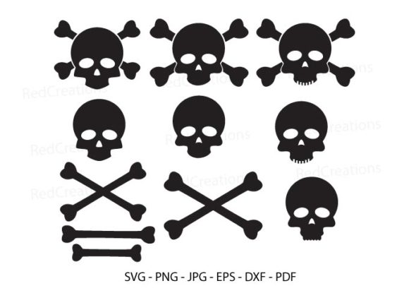 Download Bundle Skull and Cross Bones Clipart - Bones Collection