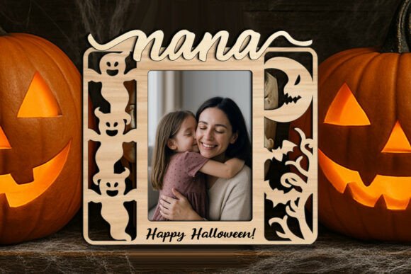 Download SVG Halloween Nana Picture Frame Gift - Premium Resources