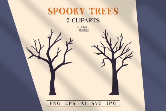 Download Spooky Trees SVG. Halloween PNG Clipart - Premium Resources