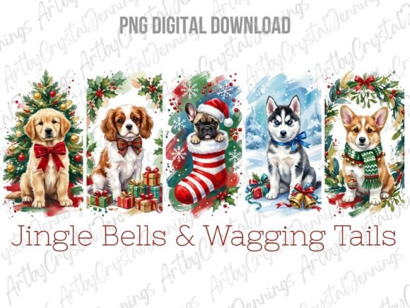 Download Christmas Holiday Puppy Dog Clipart PNG - Puppy Collection